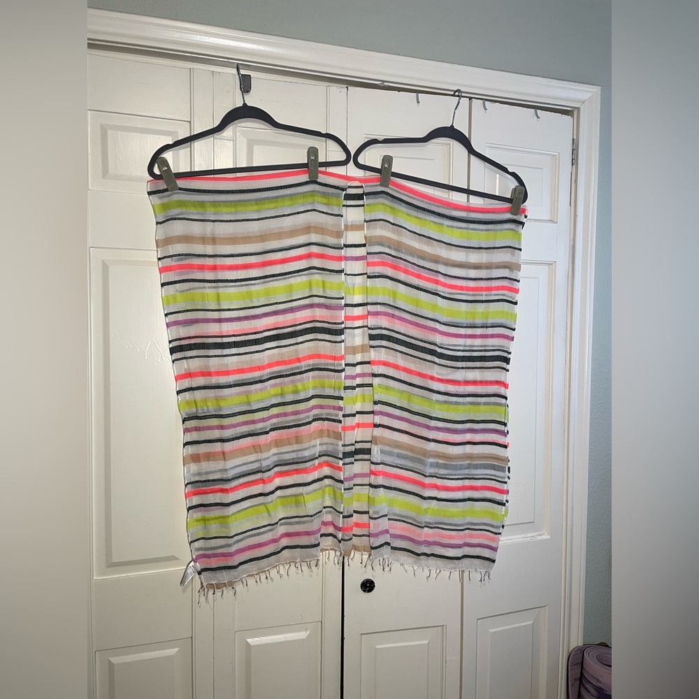 Old Navy swim coverup ruana kimono neon multi-color Onesize - VGUC